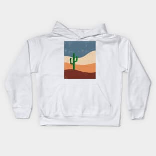 Desert Cactus Minimalist Artwork Gift Kids Hoodie